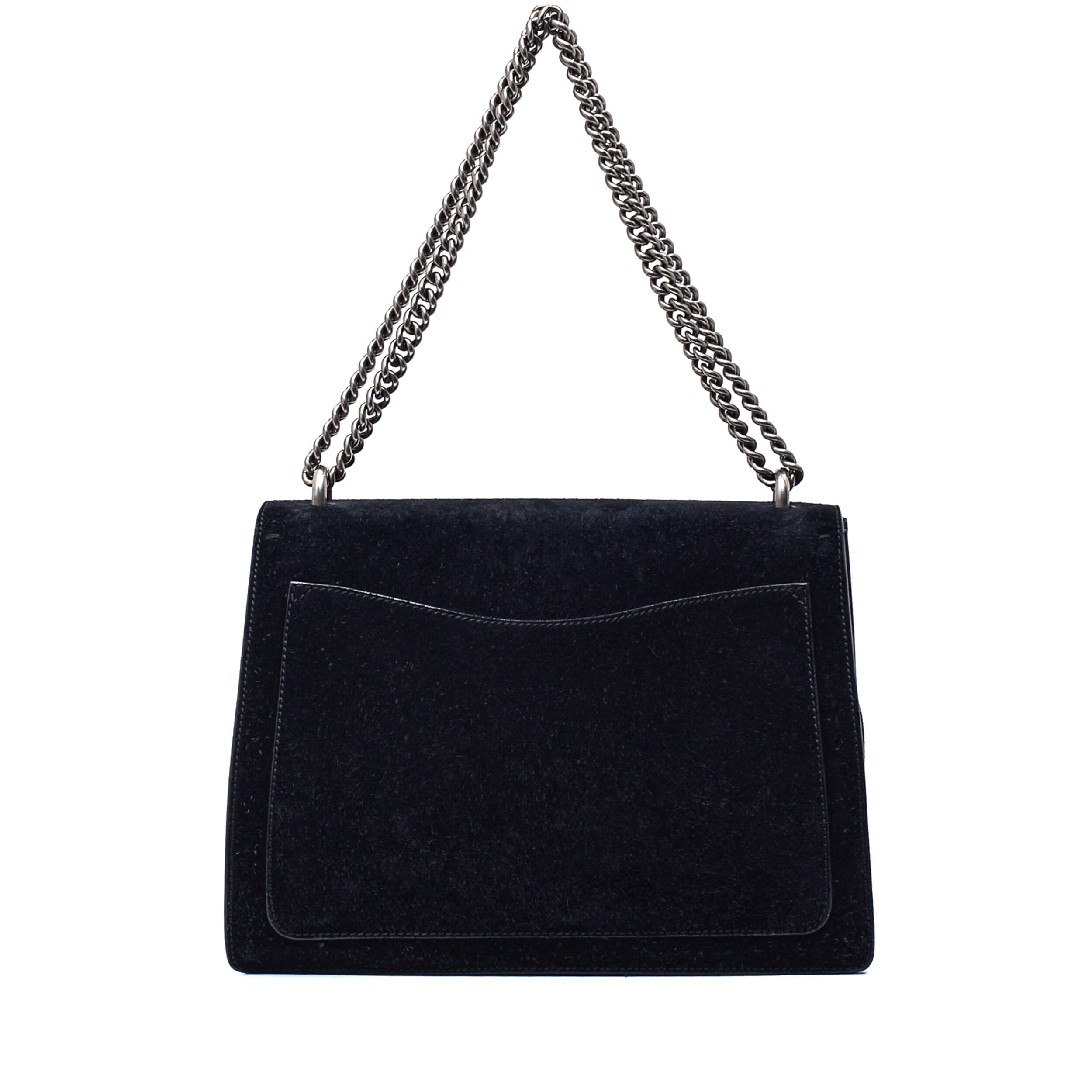 Gucci-Black Suede Large Dionysus Bag